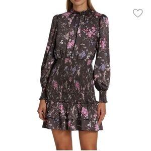 Cinq A Sept • Arabella Satin Floral Dress